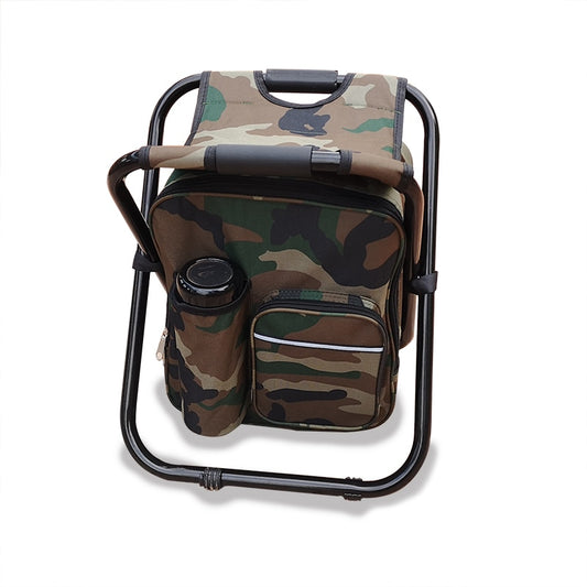 Multifunctional fishing tackle bag fishing chair backpack handbag outdoor camping storage bag