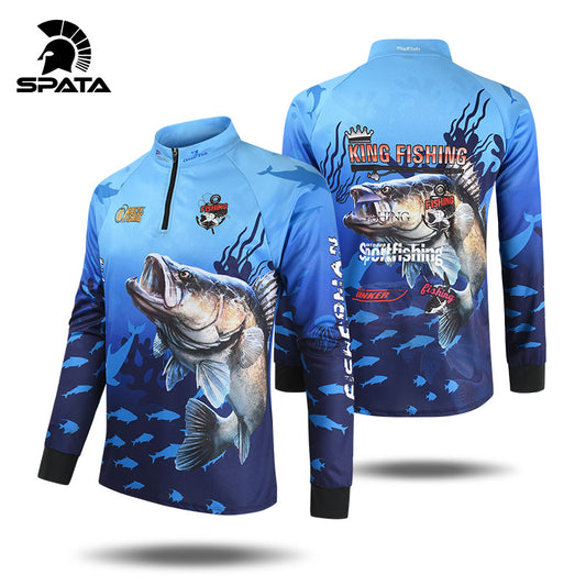 2022 SPATA New Fishing Shirts  Anti-UV Summer Fishing Jerseys Sunscreen Breathable Moisture-Wicking Quick Dry Fishing Clothing
